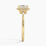 Nadia Halo Diamond Ring (1/4 ct. tw.) Yellow Gold 18k Asscher Engagement Ring