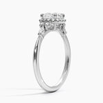 Nadia Halo Diamond Ring (1/4 ct. tw.) Platinum Cushion Engagement Ring