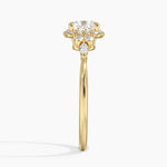 Nadia Halo Diamond Ring (1/4 ct. tw.) Yellow Gold 18k Cushion Engagement Ring