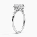 Nadia Halo Diamond Ring (1/4 ct. tw.) Platinum Cushion Engagement Ring