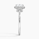 Nadia Halo Diamond Ring (1/4 ct. tw.) Platinum Cushion Engagement Ring