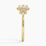 Nadia Halo Diamond Ring (1/4 ct. tw.) Yellow Gold 18k Cushion Engagement Ring