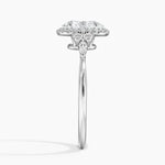 Nadia Halo Diamond Ring (1/4 ct. tw.) Platinum Oval Engagement Ring