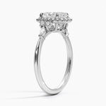 Nadia Halo Diamond Ring (1/4 ct. tw.) Platinum Oval Engagement Ring