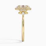 Nadia Halo Diamond Ring (1/4 ct. tw.) Yellow Gold 18k Oval Engagement Ring