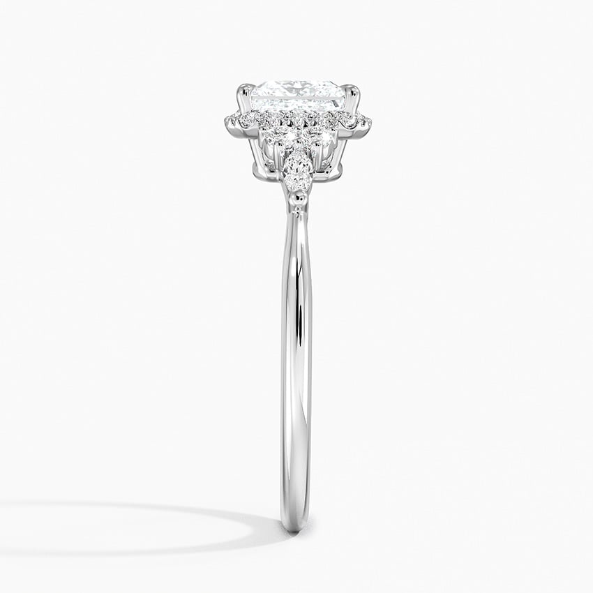 Nadia Halo Diamond Ring (1/4 ct. tw.) Platinum Princess Engagement Ring