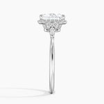 Nadia Halo Diamond Ring (1/4 ct. tw.) Platinum Princess Engagement Ring