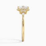 Nadia Halo Diamond Ring (1/4 ct. tw.) Yellow Gold 18k Princess Engagement Ring