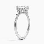 Nadia Halo Diamond Ring (1/4 ct. tw.) Platinum Radiant Engagement Ring
