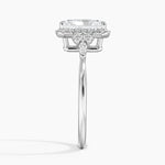 Nadia Halo Diamond Ring (1/4 ct. tw.) Platinum Radiant Engagement Ring