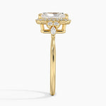 Nadia Halo Diamond Ring (1/4 ct. tw.) Yellow Gold 18k Radiant Engagement Ring