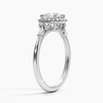Nadia Halo Diamond Ring (1/4 ct. tw.) Platinum Round Engagement Ring