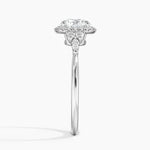 Nadia Halo Diamond Ring (1/4 ct. tw.) Platinum Round Engagement Ring