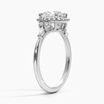 Nadia Halo Diamond Ring (1/4 ct. tw.) Platinum Round Engagement Ring