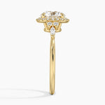 Nadia Halo Diamond Ring (1/4 ct. tw.) Yellow Gold 18k Round Engagement Ring