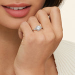 Nadia Halo Diamond Ring (1/4 ct. tw.) Platinum Engagement Ring