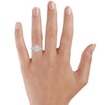 Nadia Halo Diamond Ring (1/4 ct. tw.) Platinum Engagement Ring