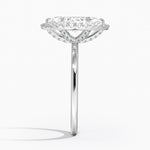 Vienna Halo Diamond Ring Platinum Marquise Engagement Ring
