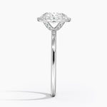 Vienna Halo Diamond Ring Platinum Oval Engagement Ring