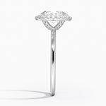 Vienna Halo Diamond Ring Platinum Oval Engagement Ring