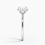 Vienna Halo Diamond Ring Platinum Princess Engagement Ring