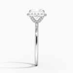 Vienna Halo Diamond Ring Platinum Princess Engagement Ring