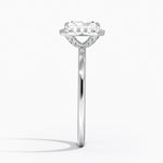 Vienna Halo Diamond Ring Platinum Radiant Engagement Ring