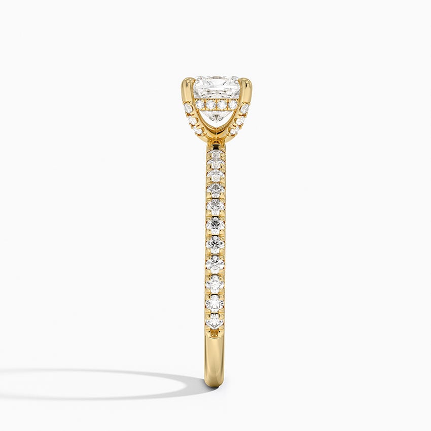 Sonora Perfect Fit Diamond Ring (1/3 ct. tw.) Yellow Gold 18k Cushion Engagement Ring