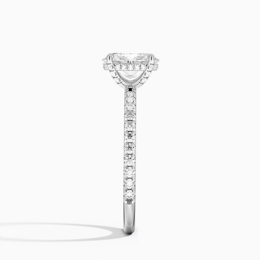 Sonora Perfect Fit Diamond Ring (1/3 ct. tw.) Platinum Oval Engagement Ring