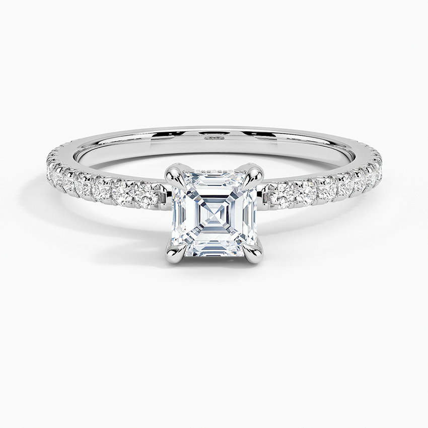 Sonora Perfect Fit Diamond Ring (1/3 ct. tw.) Platinum Asscher Engagement Ring