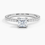 Sonora Perfect Fit Diamond Ring (1/3 ct. tw.) Platinum Asscher Engagement Ring