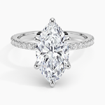 Sonora Perfect Fit Diamond Ring (1/3 ct. tw.) Platinum Marquise Engagement Ring