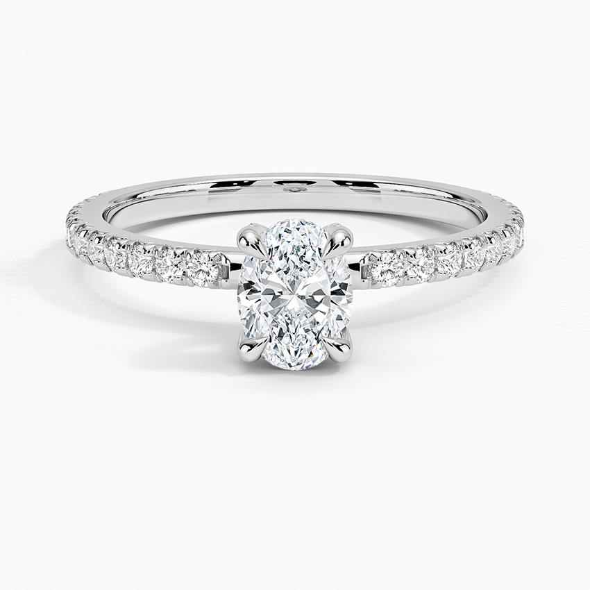 Sonora Perfect Fit Diamond Ring (1/3 ct. tw.) Platinum Oval Engagement Ring