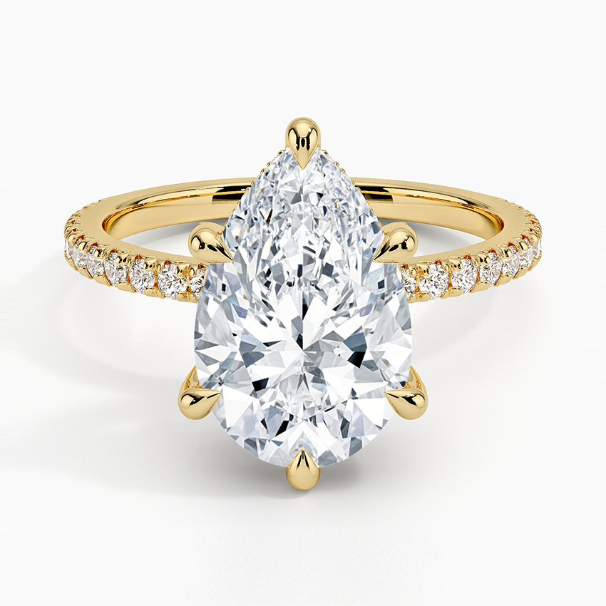 Sonora Perfect Fit Diamond Ring (1/3 ct. tw.) Yellow Gold 18k Pear Engagement Ring