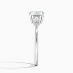 Petite Selene Three Stone Diamond Ring (1/10 ct. tw.) Platinum Princess Engagement Ring