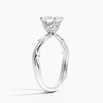 Rose Thorn Hidden Accent Diamond Ring (1/4 ct. tw.) Platinum Oval Engagement Ring