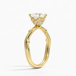 Rose Thorn Hidden Accent Diamond Ring (1/4 ct. tw.) Yellow Gold 18k Princess Engagement Ring