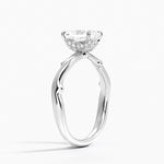 Rose Thorn Hidden Accent Diamond Ring (1/4 ct. tw.) Platinum Radiant Engagement Ring