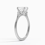 Luxe Melody Diamond Ring (1/5 ct. tw.) Platinum Emerald Engagement Ring