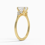 Luxe Melody Diamond Ring (1/5 ct. tw.) Yellow Gold 18k Emerald Engagement Ring