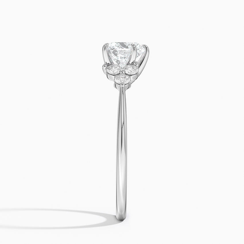Luxe Melody Diamond Ring (1/5 ct. tw.) Platinum Heart Engagement Ring