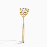 Luxe Melody Diamond Ring (1/5 ct. tw.) Yellow Gold 18k Heart Engagement Ring