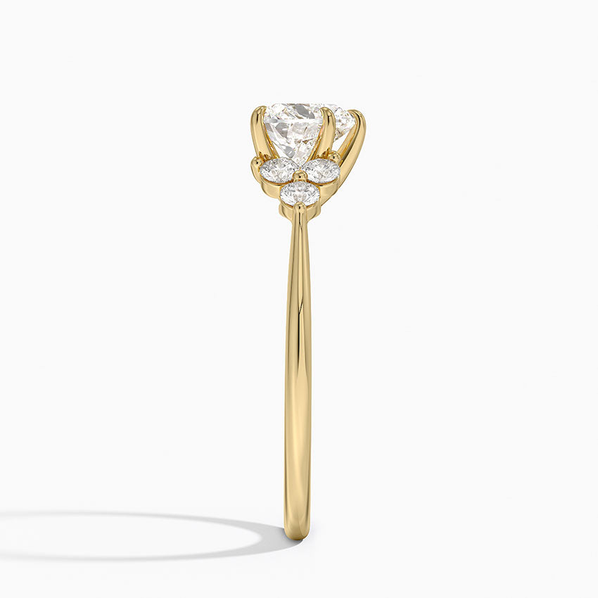 Luxe Melody Diamond Ring (1/5 ct. tw.) Yellow Gold 18k Heart Engagement Ring