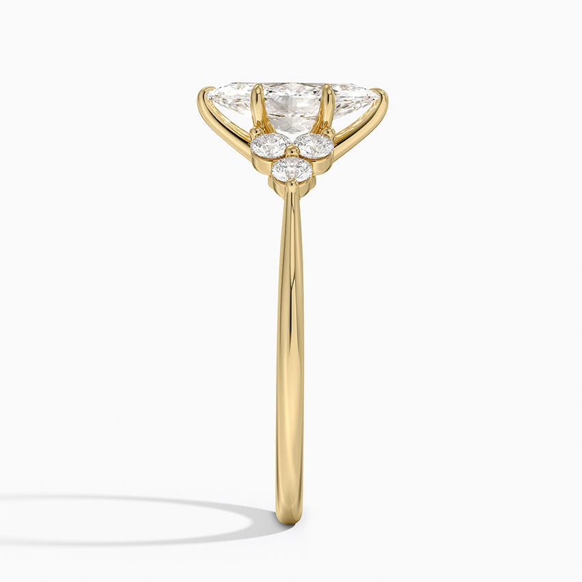 Luxe Melody Diamond Ring (1/5 ct. tw.) Yellow Gold 18k Marquise Engagement Ring