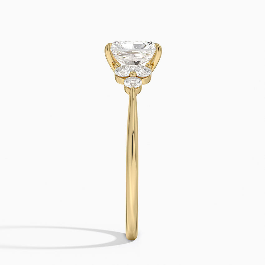 Luxe Melody Diamond Ring (1/5 ct. tw.) Yellow Gold 18k Radiant Engagement Ring