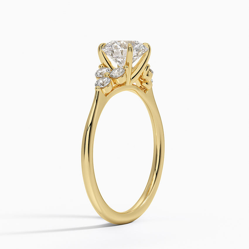 Luxe Melody Diamond Ring (1/5 ct. tw.) Yellow Gold 18k Round Engagement Ring