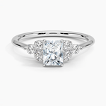 Luxe Melody Diamond Ring (1/5 ct. tw.) Platinum Radiant Engagement Ring