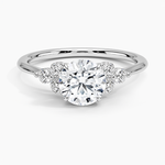 Luxe Melody Diamond Ring (1/5 ct. tw.) Platinum Round Engagement Ring