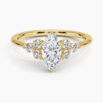Luxe Melody Diamond Ring (1/5 ct. tw.) Yellow Gold 18k Marquise Engagement Ring