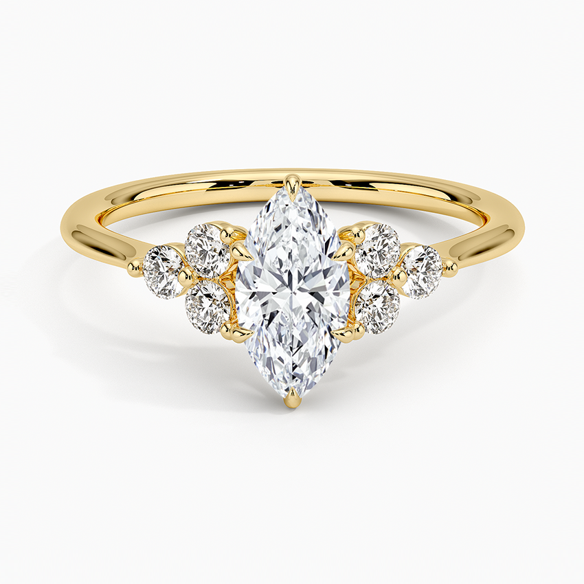 Luxe Melody Diamond Ring (1/5 ct. tw.) Yellow Gold 18k Marquise Engagement Ring